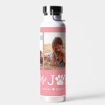 Paw Joy EDITABLE COULEUR Bouteille d'eau<br><div class="desc">Visitez notre boutique à www.berryberrysweet.com pour des articles de papeterie design et moderne et des cadeaux personnalisés.</div>