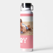 Paw Joy EDITABLE COULEUR Bouteille d'eau (Arrière)