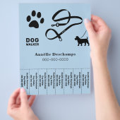 Paw & Leash - Hond Walker Scheur Off Strips Flyer (Hand)