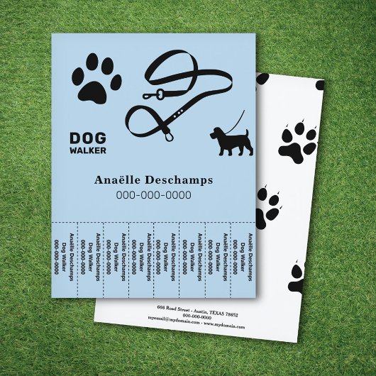 Paw & Leash - Hond Walker Scheur Off Strips Flyer