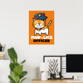 Paw-luisfunctionaris Poster (Thuiskantoor)