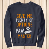 Paw Master Funny Custom Cat Typografie Personalise Trui