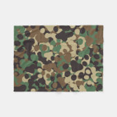 Paw Pad camouflage Fleece Deken (Voorkant (Horizontaal))