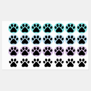 Paw Pads Étiquettes en fer