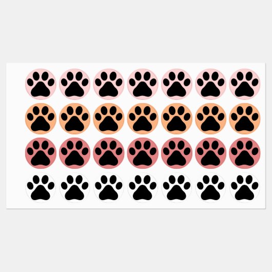 Paw Pads Iron-on Labels (Vel)
