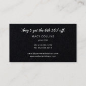 Paw path white sur la carte de fidélité de l'éleve (Dos)