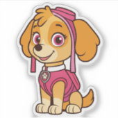 Paw Patrol Skye Sticker – Schattigee Adventure Pup (Voorkant)