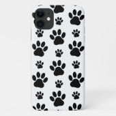 Paw Pattern, Dog Paws, Paw Prints, Black and White Case-Mate iPhone Case (Achterkant)