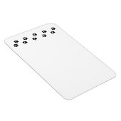Paw Pattern, Dog Paws, Paw Prints, Black and White Magneet (Rechterzijde)