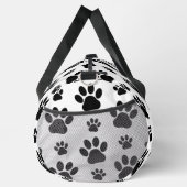 Paw Pattern, Dog Paws, Paw Prints, Black and White Plunjezak (Rechts)