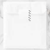 Paw Pattern, Dog Paws, Paw Prints, Black and White Vierkante Sticker (Tas)