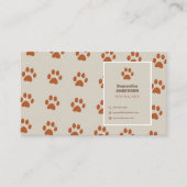 Paw Pattern - Hond Walker Visitekaartje (Voorkant)