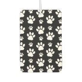Paw Pattern, Paw Prints, Dog Paws, Black and White Luchtverfrisser (Voorkant)