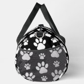 Paw Pattern, Paw Prints, Dog Paws, Black and White Plunjezak (Rechts)