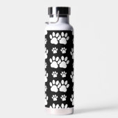 Paw Pattern, Paw Prints, Dog Paws, Black and White Waterfles (Rechts)