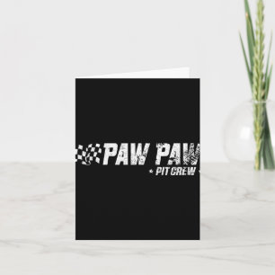 Paw Paw T Crew Race Auto Verjaardag Familie Racen Kaart