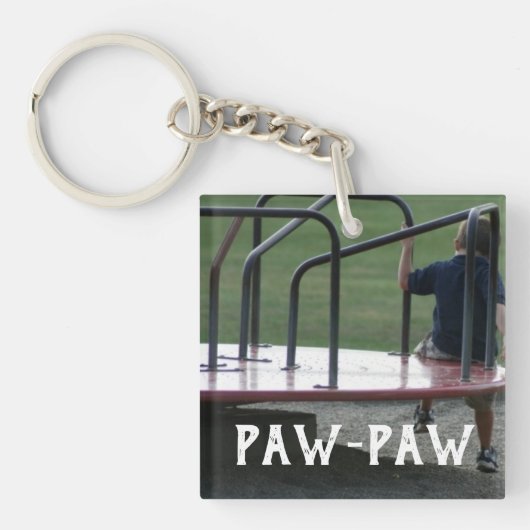 Paw-Paw tweezijdig fotoontwerp Sleutelhanger (Voorkant)