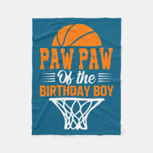 Paw paw van de jarige basketball t shirt_1 fleece deken