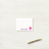 Paw Paw Vibes Print Post-it® Notes (Op bureau)