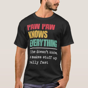 Paw Paw weet alles trotse wereld grootste gras T-shirt