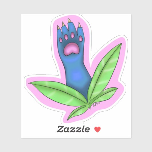 Paw Plant Sticker (Feuille)