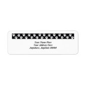 Paw Print Adresetiketten Etiket (Voorkant)