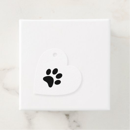 PAW PRINT BEDANKJES LABELS (In situ)