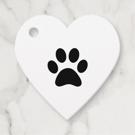 PAW PRINT BEDANKJES LABELS (Voorkant)