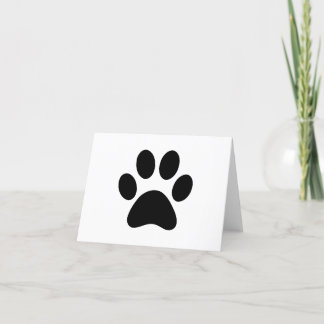 PAW PRINT BEDANKKAART