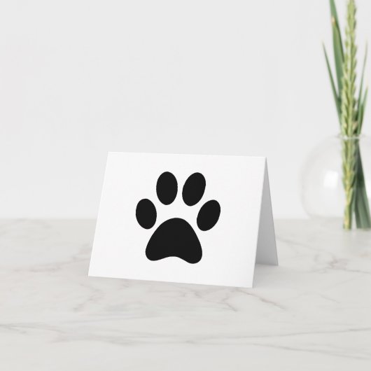 PAW PRINT BEDANKKAART (Voorkant)