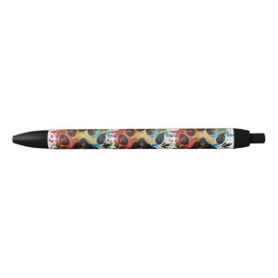 Paw Print Boho Waterverf Zwarte Inkt Pen