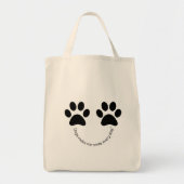 Paw Print Canvas Canvas tas – Schattigee Pet Lover (Voorkant)