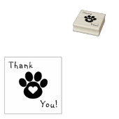 Paw Print Dank u stempel (Gestempeld)