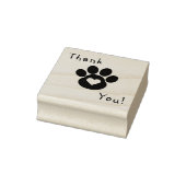 Paw Print Dank u stempel (Stempel)