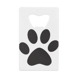 Paw Print Dog Cat Animal Pet Foot Puppy Kredietkaart Flessenopener