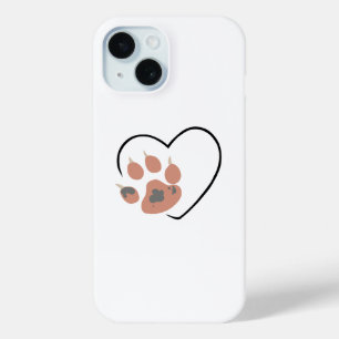Paw print hart - Schattige dierenliefhebber ontwer