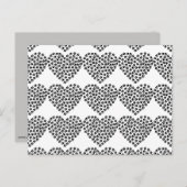 Paw print hart silhouet briefkaart (Voorkant / Achterkant)