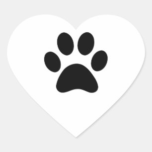 PAW PRINT HART STICKER