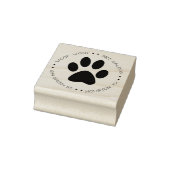 Paw Print huisdier sallon Rubberstempel (Stempel)