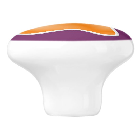 Paw Print Keramische ladeknop - SRF Keramische Knop (Zijkant)