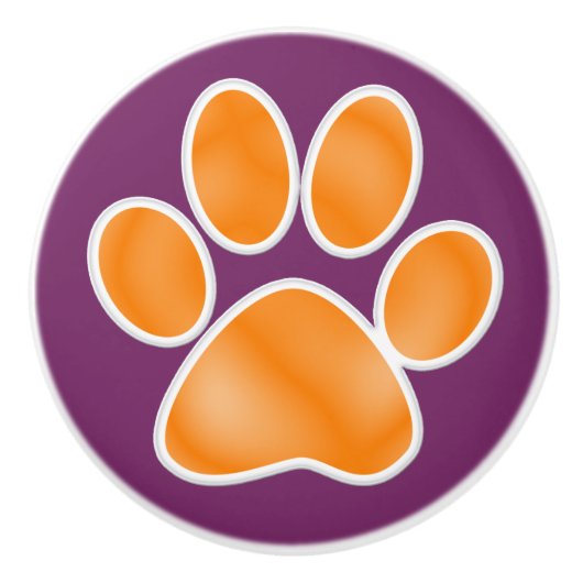 Paw Print Keramische ladeknop - SRF Knop (Voorkant)