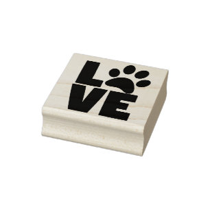 Paw Print Love Art Stempel