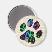 Paw Print Magnet Magneet (Voorkant / Achterkant)