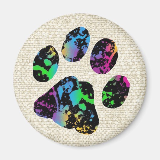 Paw Print Magnet Magneet (Voorkant)