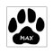 Paw Print met naam gepersonaliseerde zelfinktstemp