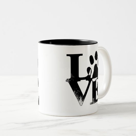 Paw Print Mok (Voorkant rechts)