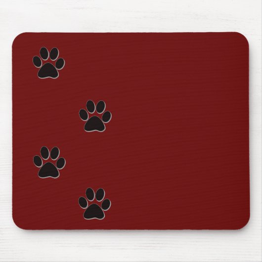 Paw Print Mousepad Muismat (Voorkant)
