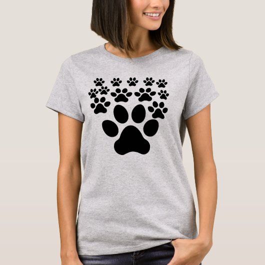 Paw Print, Pet Lover T-shirt (Voorkant)