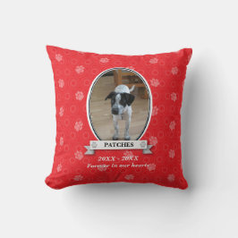 Paw Print Pet Memorial American MoJo Pillow Kussen