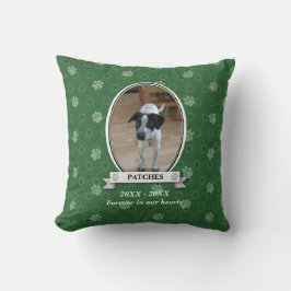 Paw Print Pet Memorial American MoJo Pillow Kussen